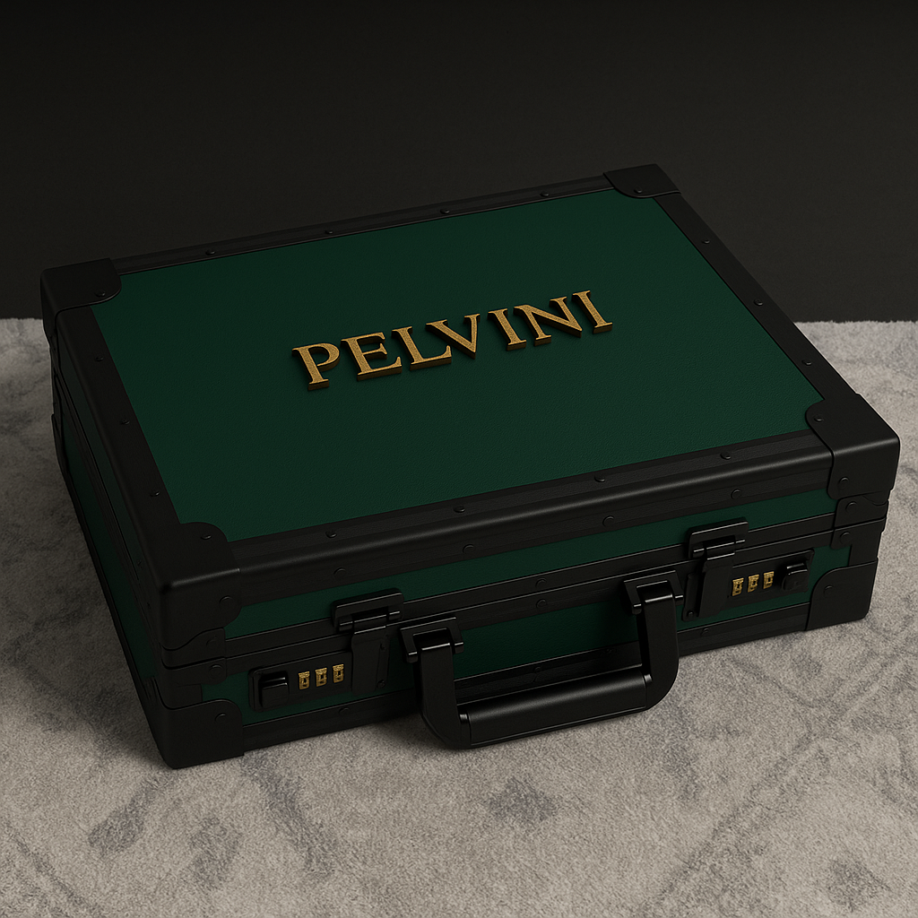 Luxury Pelvini® Briefcase - Emerald